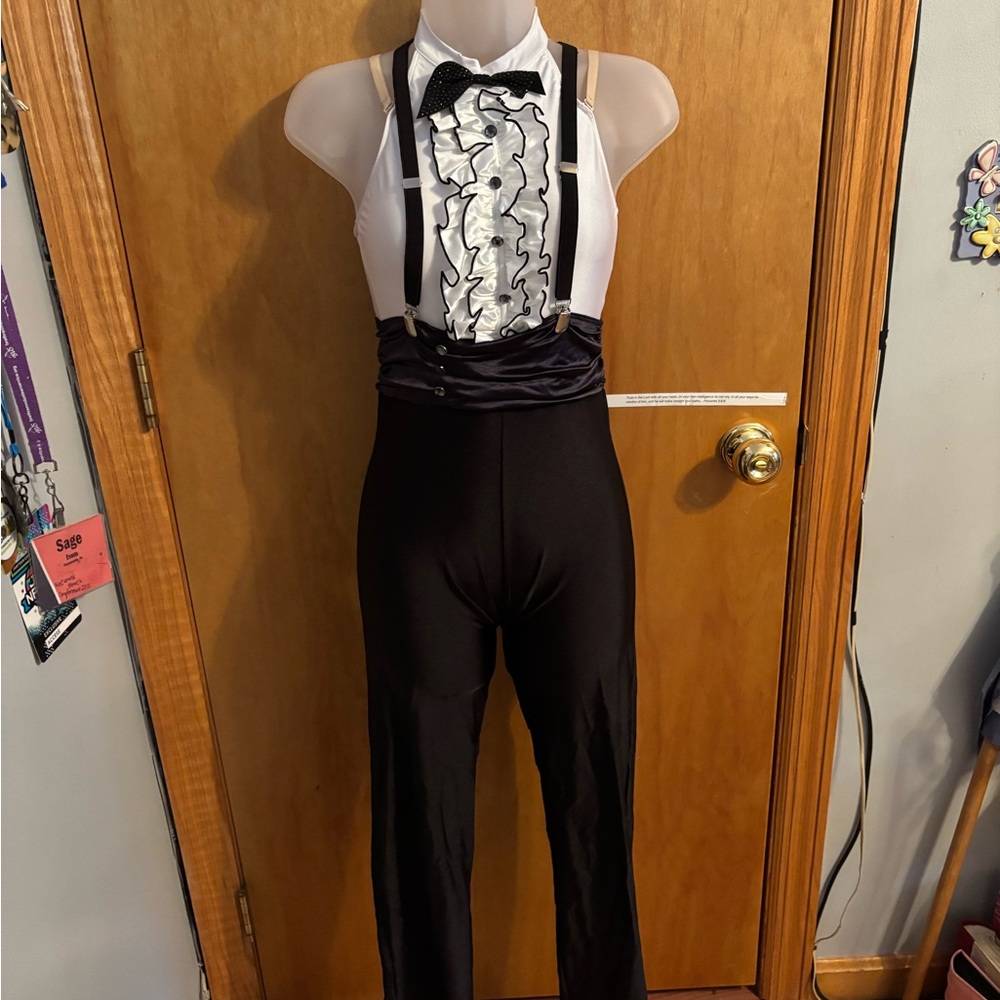 Revolution Dancewear Black and White Costume Suit